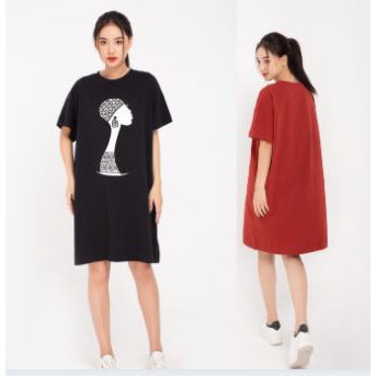 Đầm Thun Dáng Suông Nữ Hàng Cao Cấp Dưới 65kg,  Đầm dáng Chư A rộng Siêu Sang