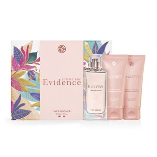 Yves Rocher_Bộ quà tặng Nước Hoa Comme une Evidence 50 ml Yves Rocher tặng kèm gel tắm , dưỡng thể 50ml