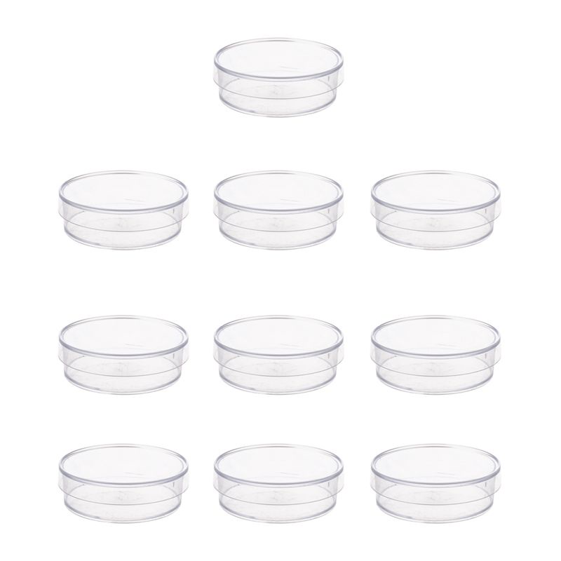 Bộ 10 Đĩa Nhựa petri 35mm x 10mm Có Nắp Đậy