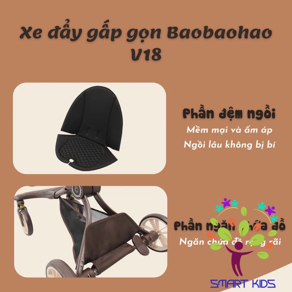 XE ĐẨY GẤP GỌN BAOBAOHAO V18