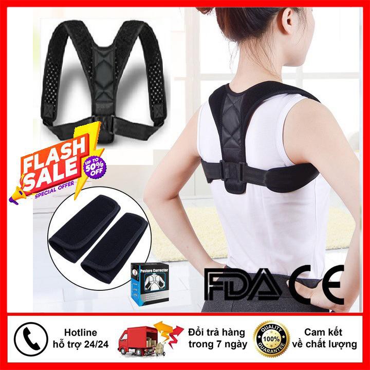 Đai Chống Gù Lưng Posture corrector , Sản phẩm đóng hộp cao cấp, Cải Thiện Tư Thế Rõ Rệt Sau 3 Tháng