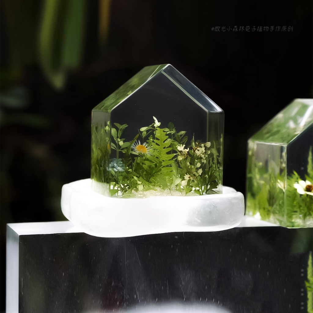 Khuôn Silicon Làm Đèn Ngủ Ngôi Nhà Nhỏ USB Led DIY Resin Epoxy