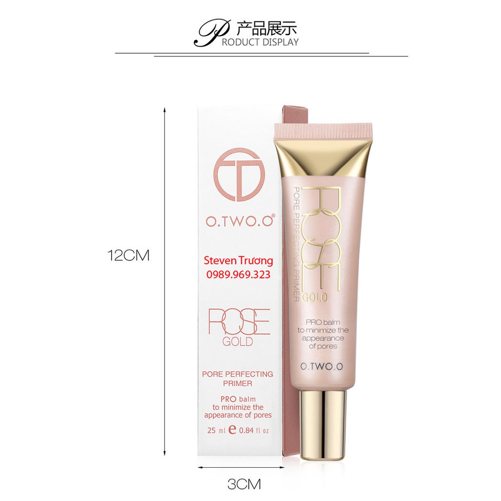 Kem lót BB O.TWO.O Rose Gold (Siêu mịn, giữ ẩm)