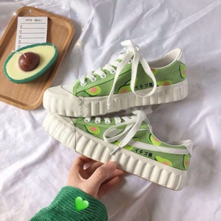 [SẴN BƠ 35- DÂU 37 - SALE ] Giày ulzzang trái bơ cute (ảnh thật ở cuối)