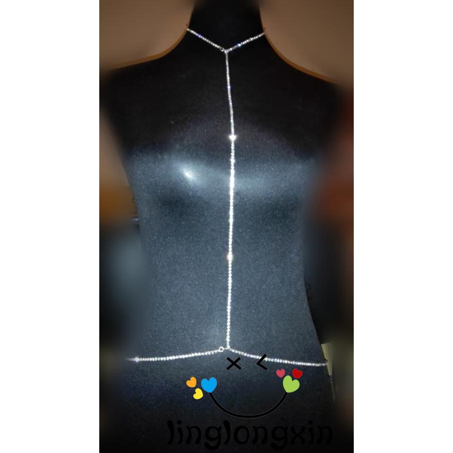 Dây Chuyền Body Chain Đính Đá Lấp Lánh