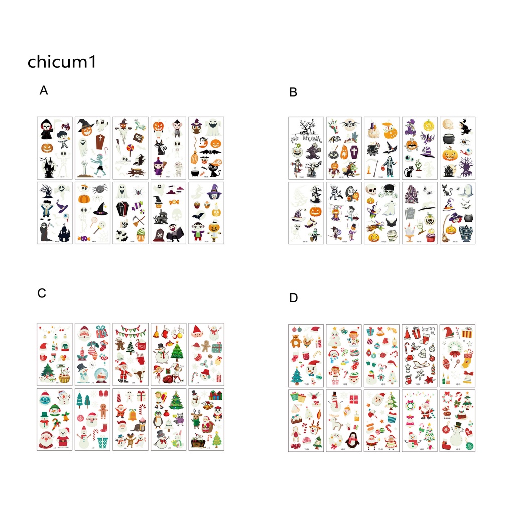 Hình Xăm Dán Chủ Đề Halloween Độc Đáo Cho Bé