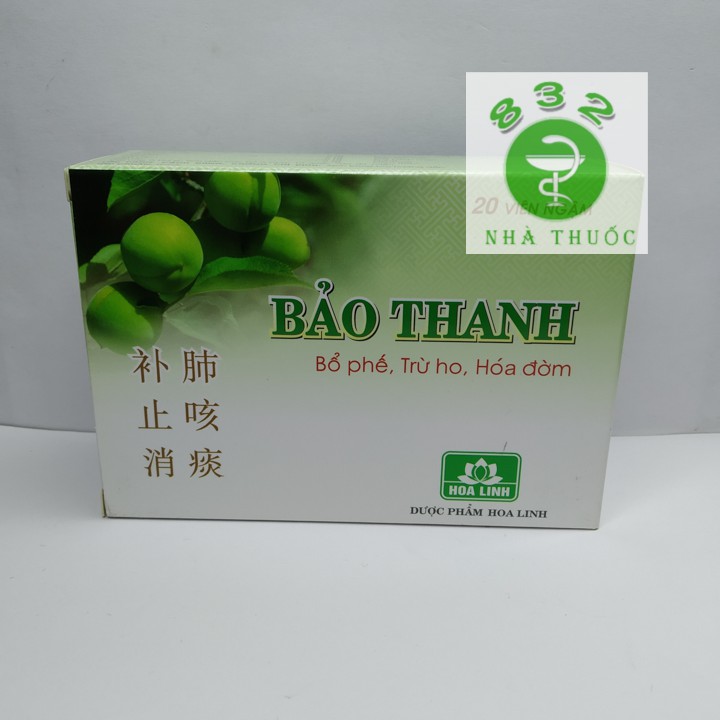 Viên ngậm Bảo Thanh hộp 20 viên