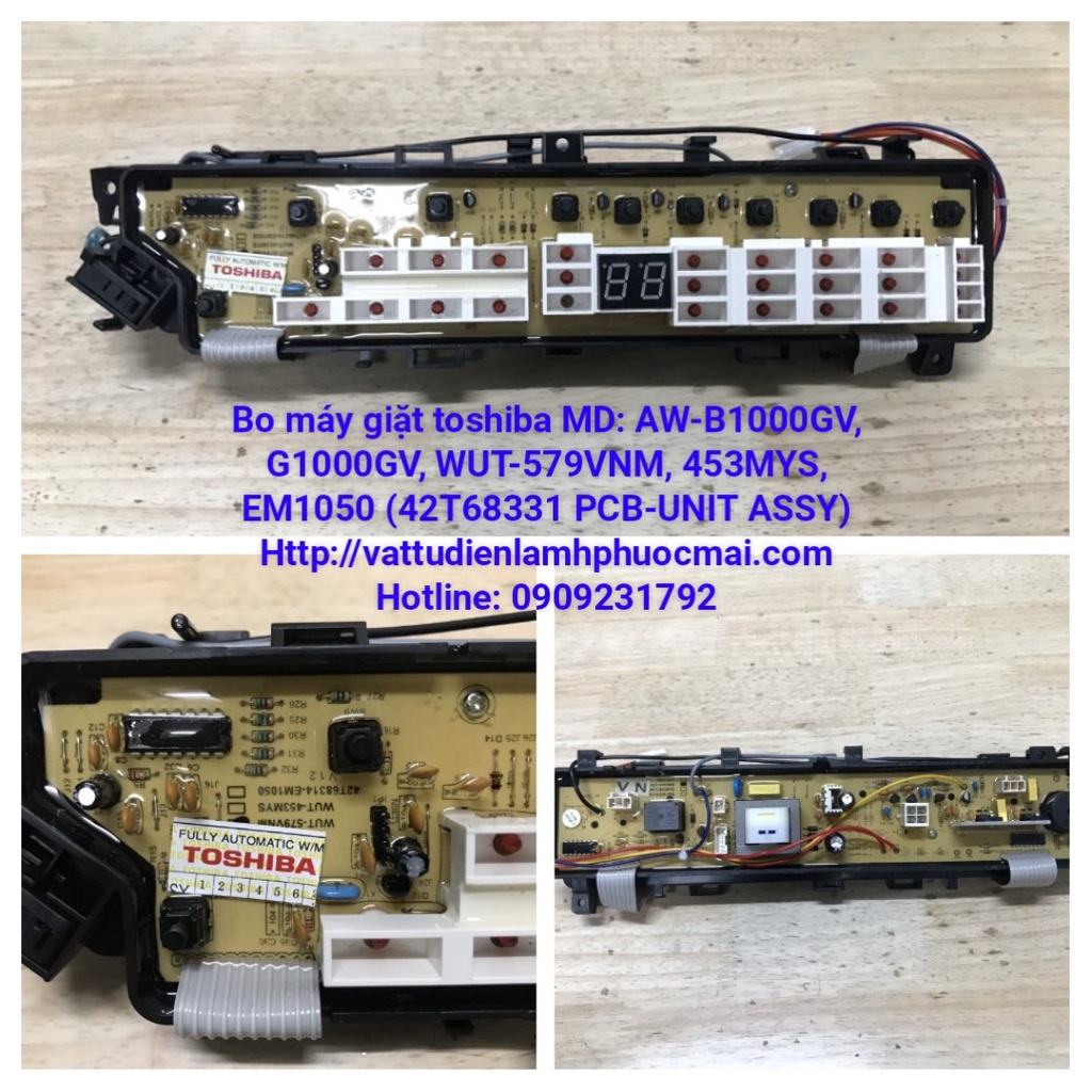 BO MÁY GIẶT TOSHIBA MD : AW - B1000GV, G1000GV, WUT-579VNM, 453MYS, EM1050, 42T68331 PHƯỚC MÃI