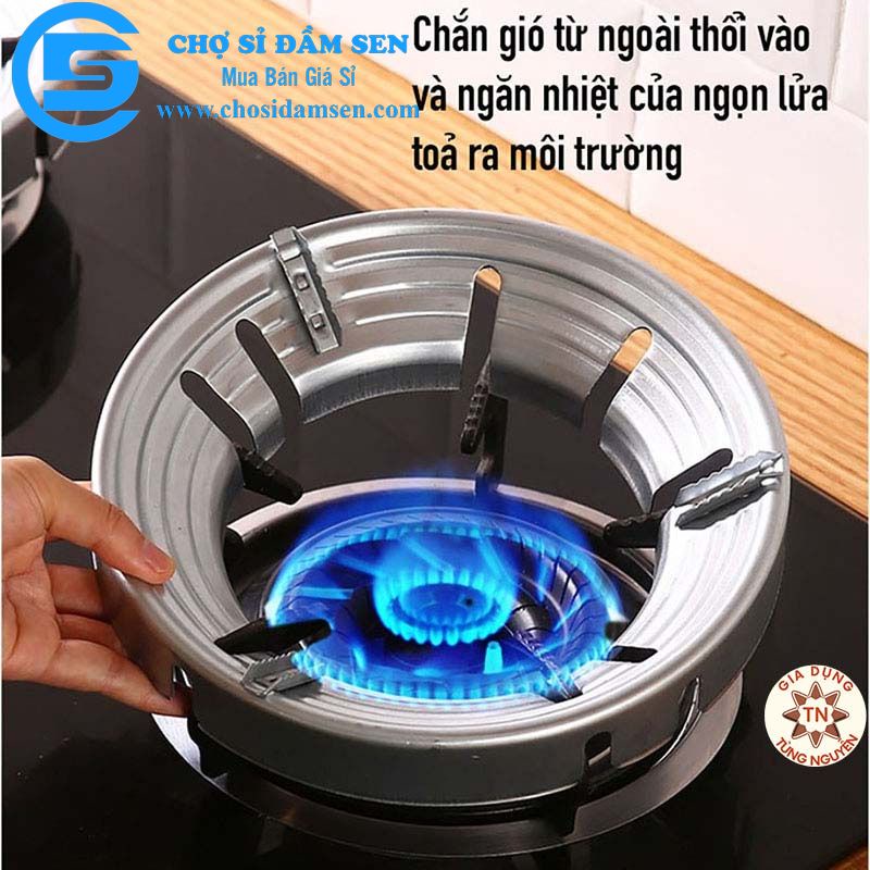 Kiềng chắn gió bếp gas tránh tạt lửa, kiềng chống tảng nhiệt giúp tiết kiệm gas G361-Kiengbepgas