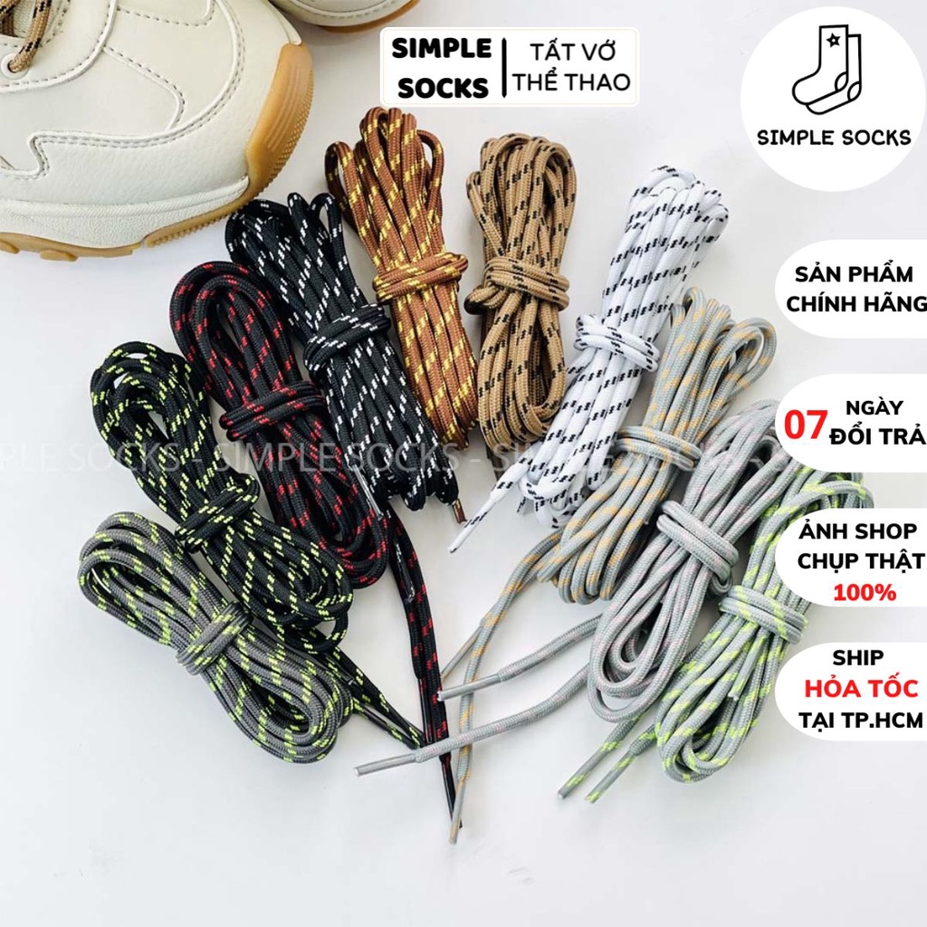 Dây Giày Phản Quang TrònFREESHIPBản Cao Cấp Cho Giày Thể Thao yz350, 500, 700, Yeezy - Hai Kích Thước 120cm Và 160cm