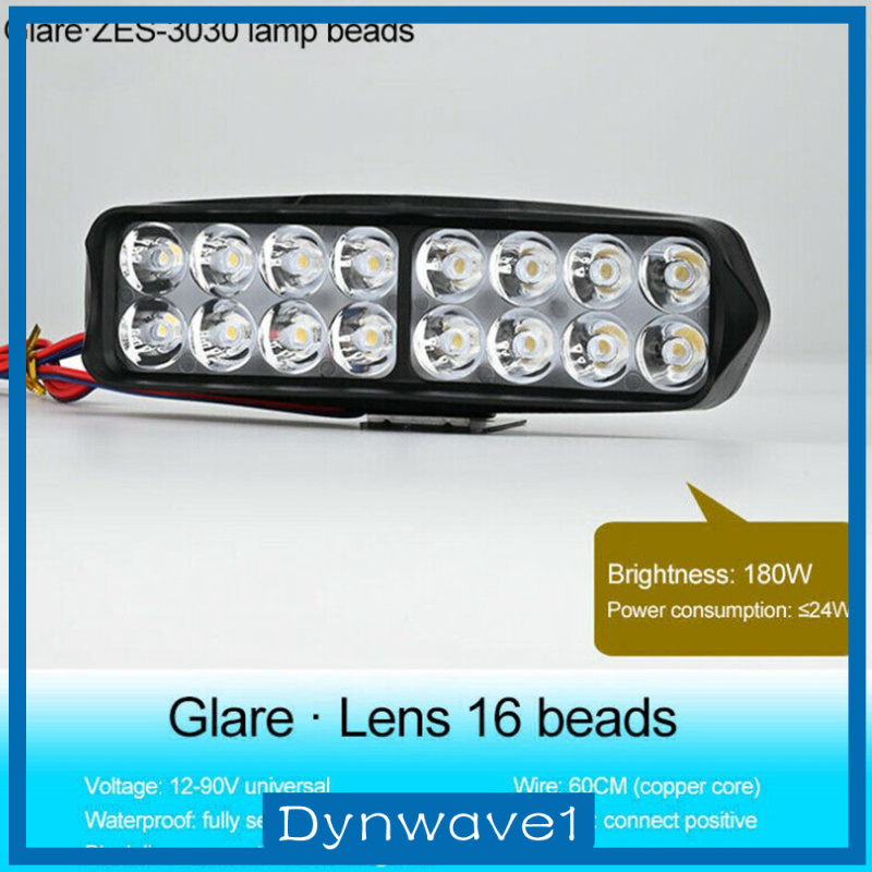 [DYNWAVE1]12 LED Universal Motorcycle Spot Light Headlight Headlamp Driving Light