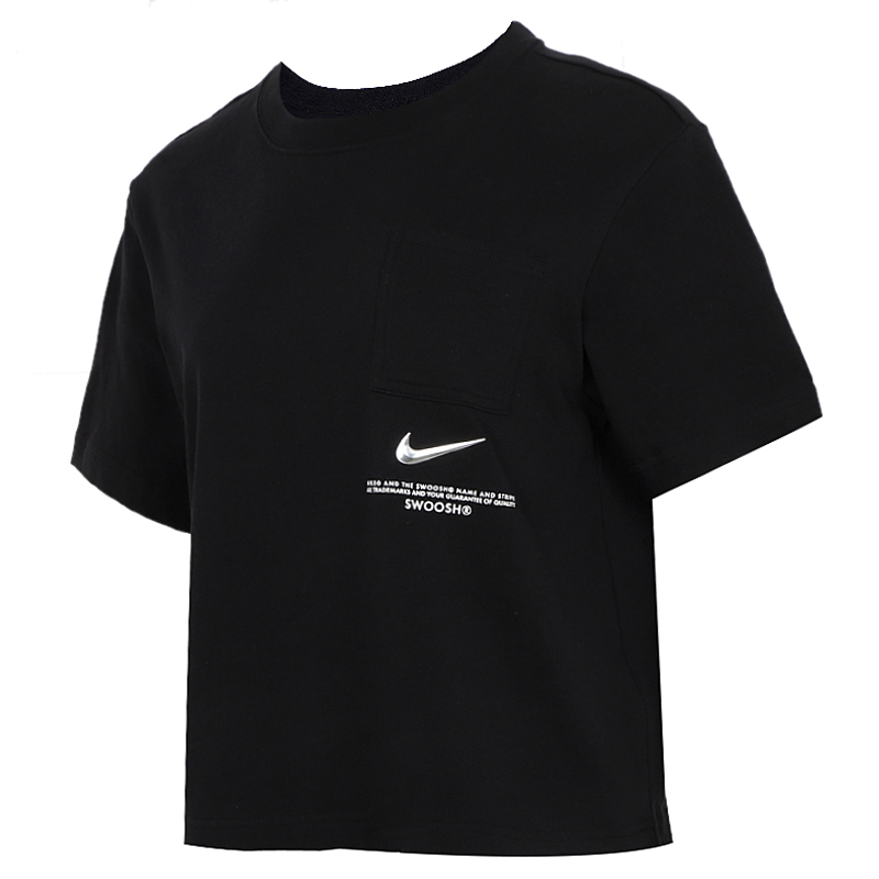 Nike Short-sleeved T-shirt Women's 2021 Spring and Summer New Round Neck Black Casual Sportswear Half Sleeve Top CZ8912-010 | BigBuy360 - bigbuy360.vn