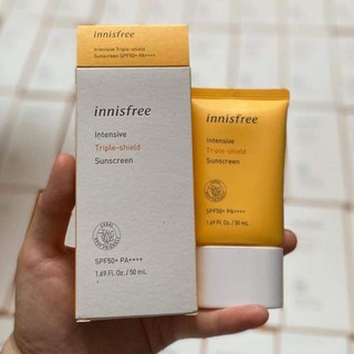 [Hàng Chính Hãng] Kem Chống Nắng INISFREE INTENSIVE LONG LASTING & TRIPLE CARE SUNSCREEN SPF50+ PA++++ 50ML