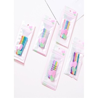 [SIÊU RẺ] SET 10 GHIM KẸP TÓC SẮC MÀU