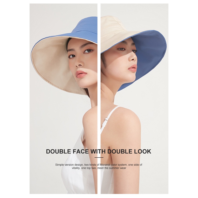 Mũ tai bèo CAMEL CROWN che nắng chống tia uv bảo vệ mặt thời trang mùa hè cho nữ