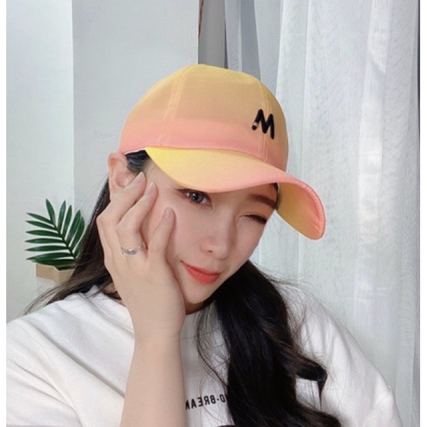 Nón thời trang lưỡi trai Unisex Nam nữ màu loang high light Kiểu dáng hot trend sành điệu