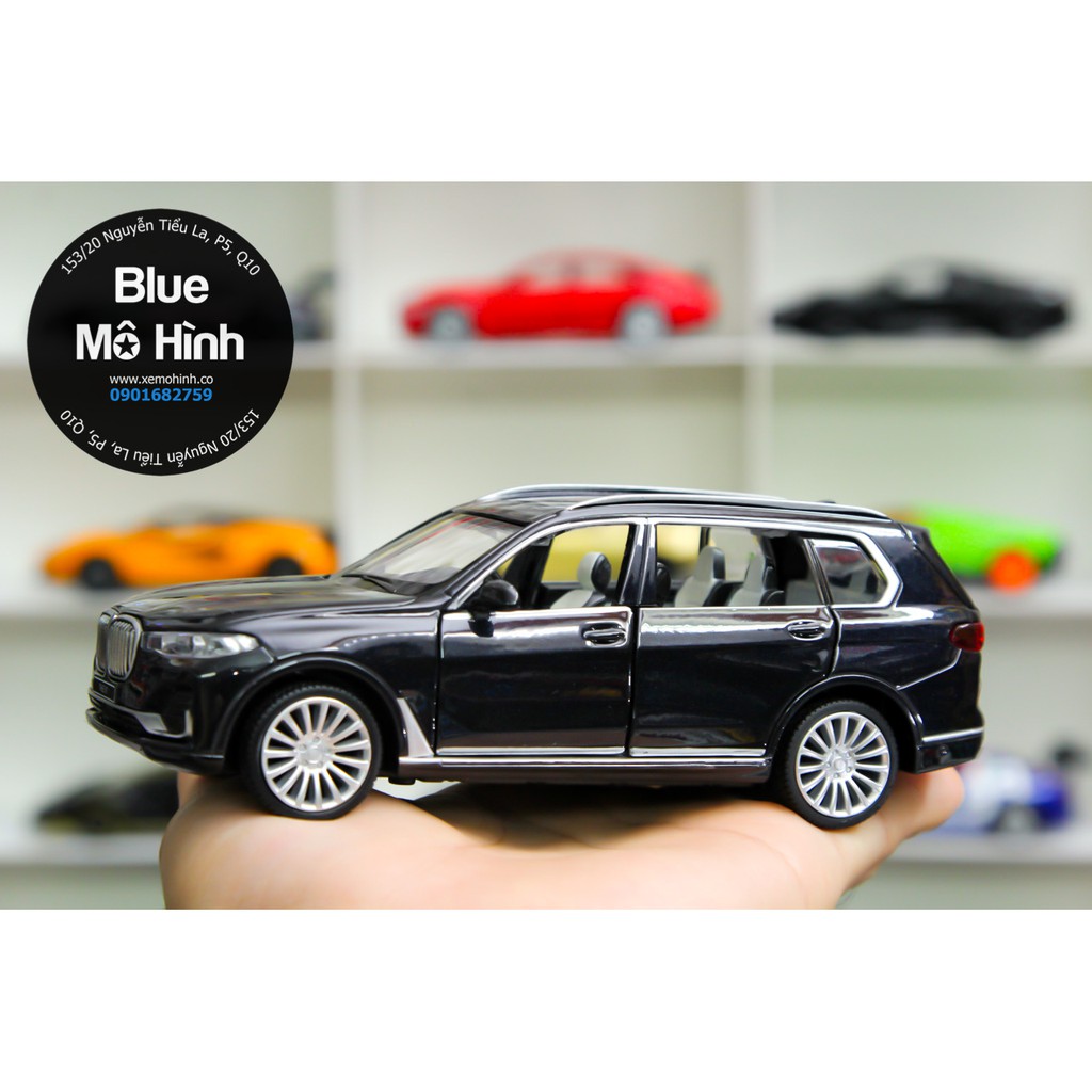 Blue mô hình | Xe mô hình BMW X7 New SUV mở được hết cửa 1:32