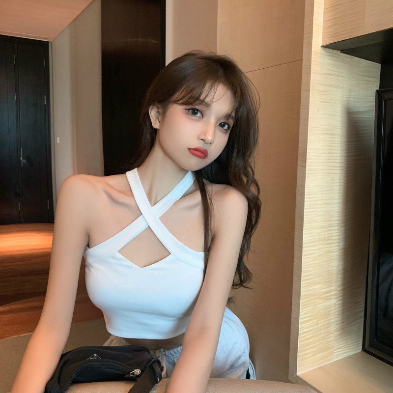 [Mã WAMT10K giảm 10k cho đơn 0k] Áo Croptop Hai Dây Đan Chéo, Hở Vai Quyến Rũ Phong Cách Hàn Quốc SIXTEEN. | BigBuy360 - bigbuy360.vn
