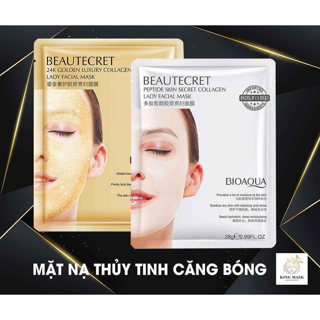 Mặt Nạ Thủy Tinh Thạch Collagen Cấp Nước Cấp Ẩm Giúp Da Căng Bóng Mịn Màng Mask Nội Địa Trung