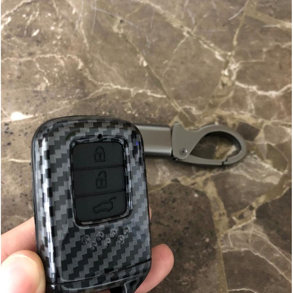 Ốp chìa khóa ô tô Honda City, Civic, CRV, HRV vân cacbon Cao Cấp