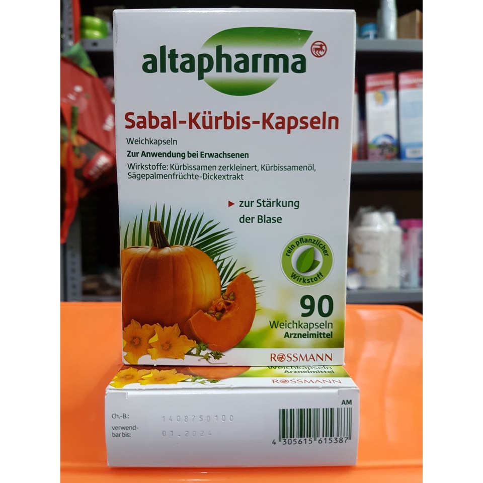 Hàng Đức Đồ uống Altapharma Sabal Kurbis hộp 90 viên