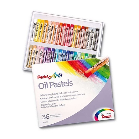 RẺ NHẤT SÀN - Sáp dầu Pentel 50 màu PHN50 - Sáp tô mầu Nhật, phấn dầu, sáp mầu Pentel - Loki Kids