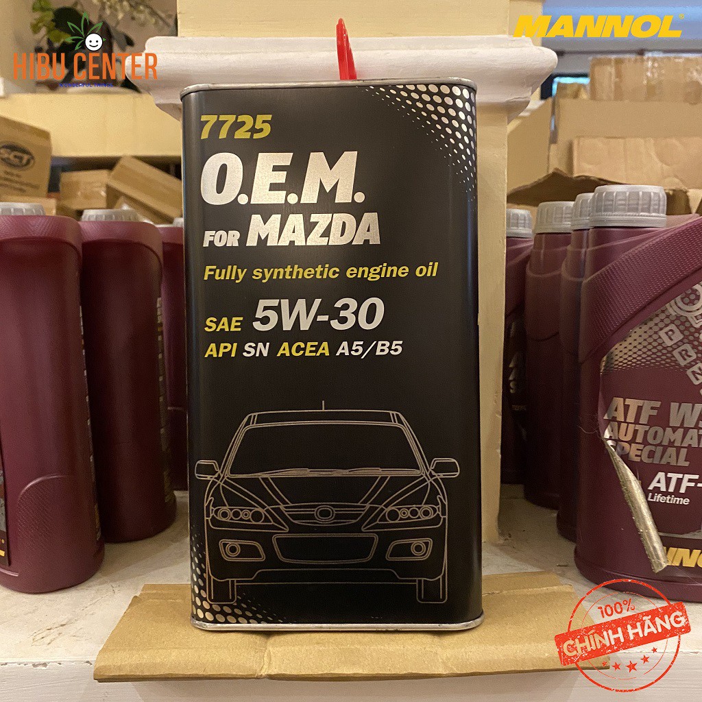 Nhớt MANNOL 5W-30 SN/CF O.E.M Cho Mazda 7725 – 4L Hàng Đức Cao Cấp Chính Hãng – HIBUCENTER