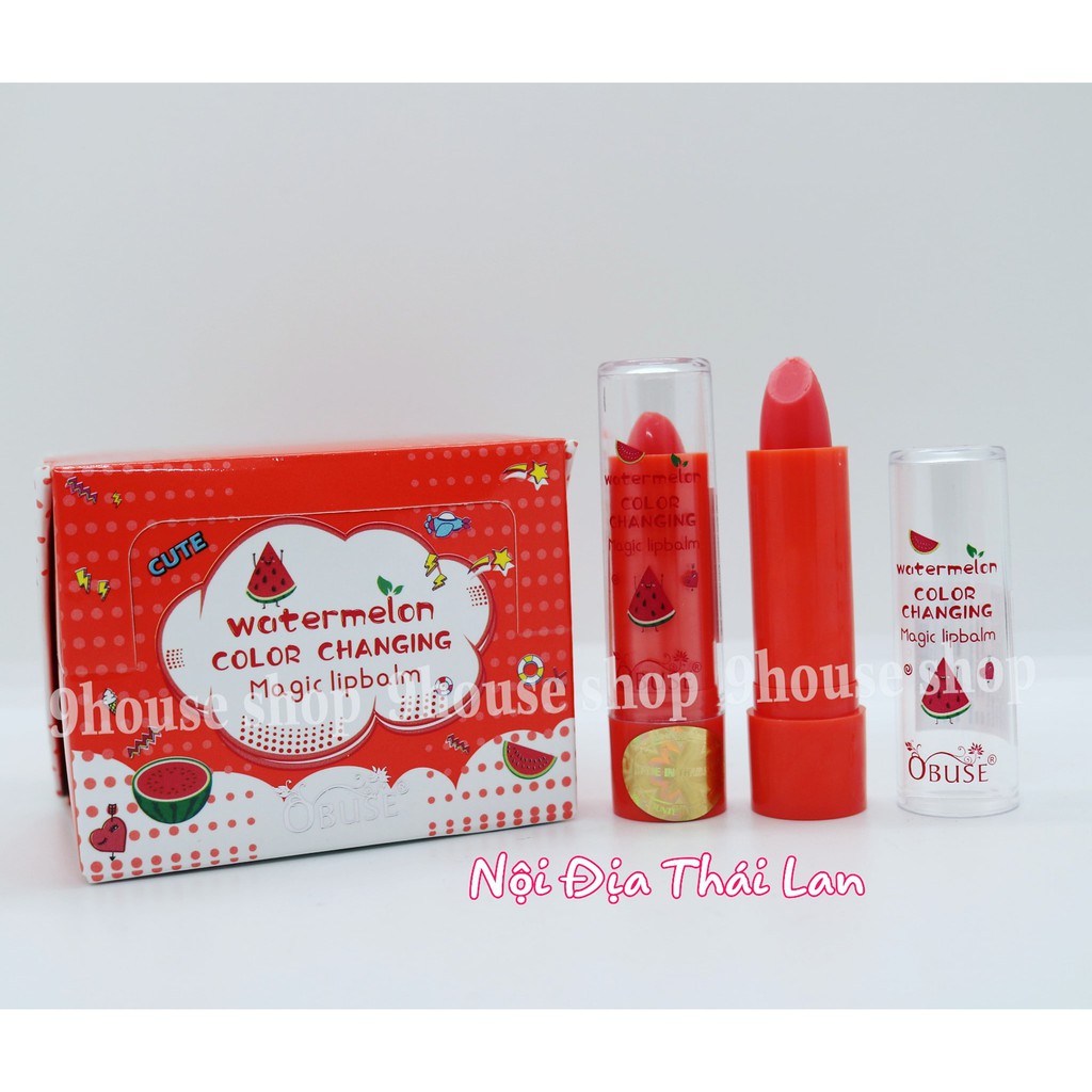 01 Son Dưỡng Môi Đổi Màu OBUSE Magic Lipbalm Thái Lan