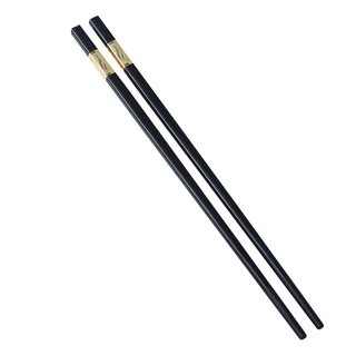 Bộ 10 Đôi Đũa Khảm Vàng Hình Chiếc LáTài Lộc May Mắn - Đũa Cao Cấp Chịu Nhiệt, Chống Trơn, Chống Mốc, Bền Màu