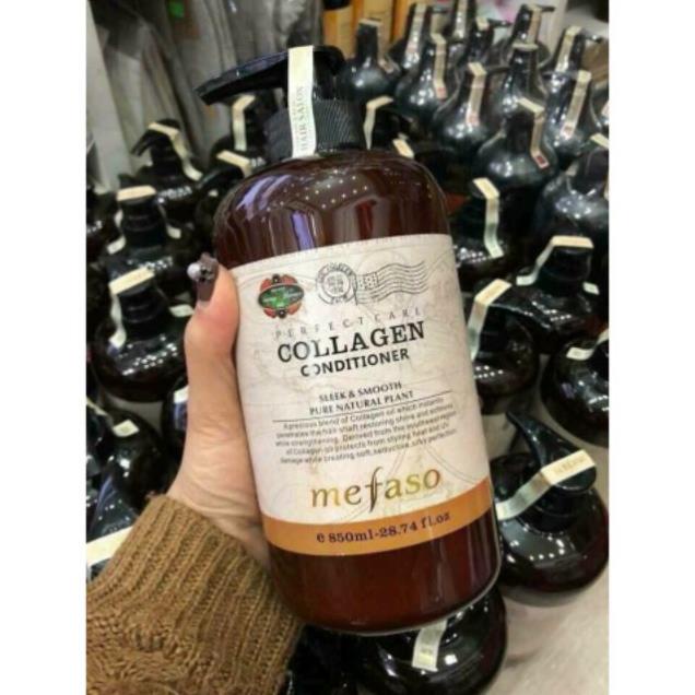 [Siêu Sale] Bộ Dầu Gội Xả Collagen Argan Mefaso (Ý) Chai 850 ml 1 Cặp 2 Chai
