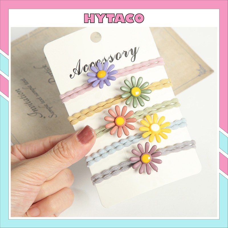 Dây buộc tóc Hàn Quốc cute dễ thương hoa cúc đẹp cho bé nhiều màu giá rẻ DCT01