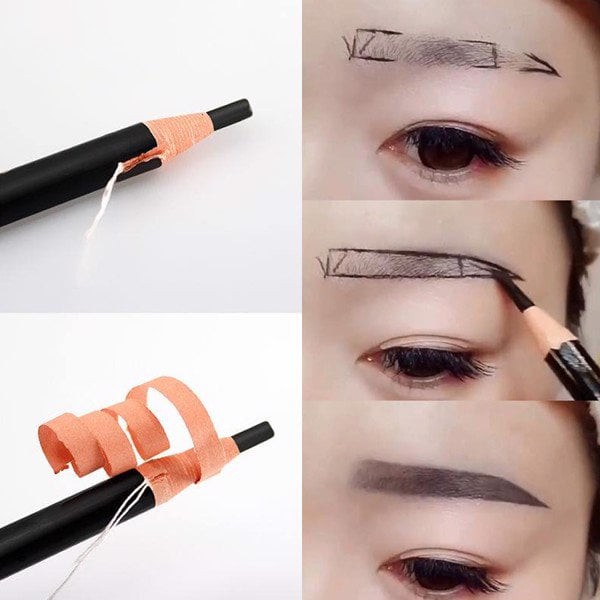 Chì Xé Kẻ Mày Cosmetics Art 2 Tem Eyebrow Pencil