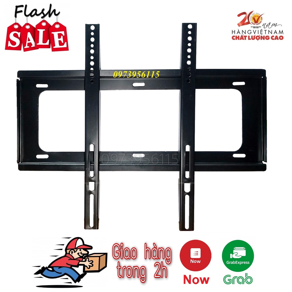 Giá treo tivi, kệ treo tivi, khung treo tivi thẳng tường dày đẹp cho mọi hãng tivi từ 14inch-65inch