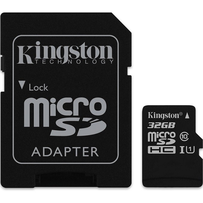 Thẻ nhớ 32GB Kingston MicroSD Class 10 (Kèm Adapter) - Bảo hành 5 năm !