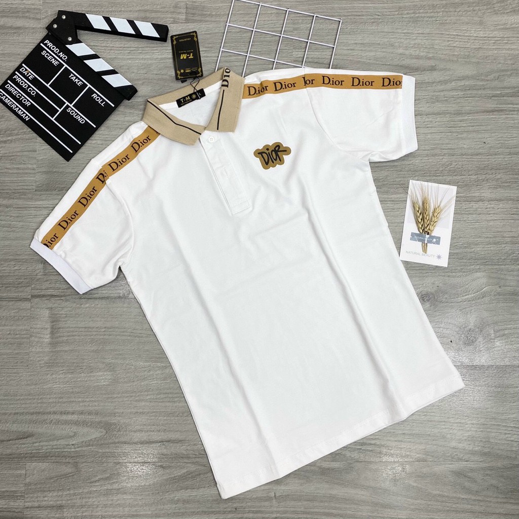 Áo thun nam cổ bẻ họa tiết viền tay cao cấp - Chất liệu thun xịn co giãn (hàng chuẩn shop)Lady-Hn Store88 HGF02