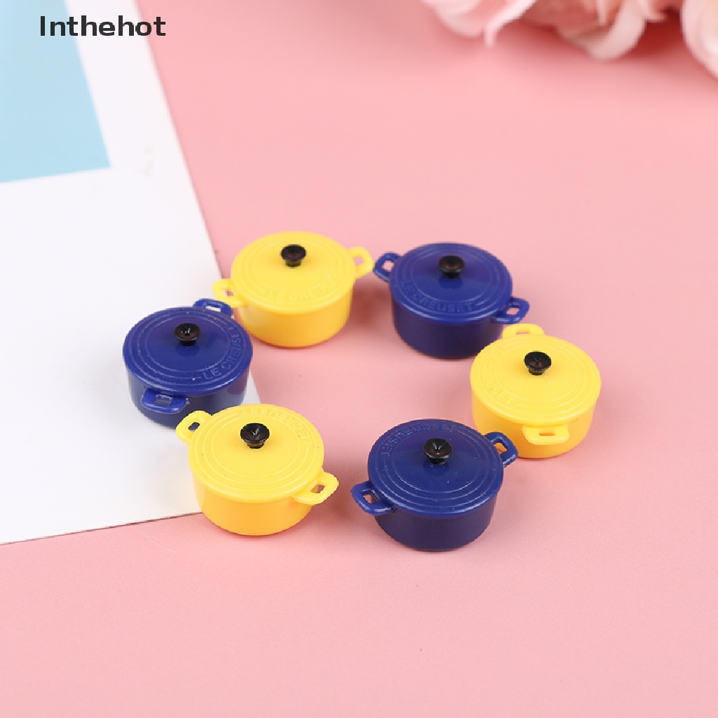 Bộ 3 Mô Hình Nồi Súp Trang Trí Nhà Búp Bê Tỉ Lệ 1 / 12