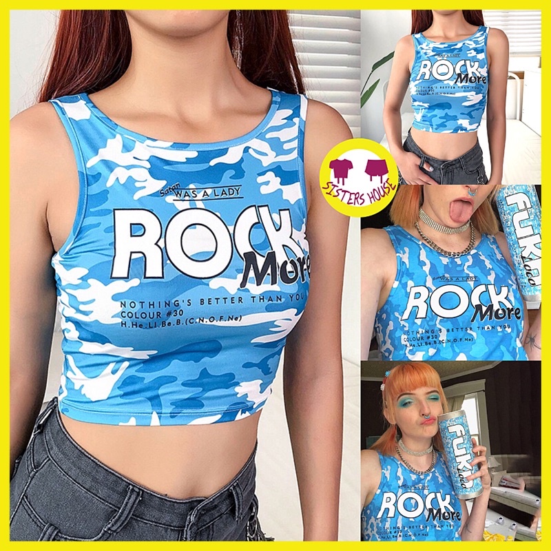 Áo Ba Lỗ Hoạ Tiết Camo Xanh Dương Co Dãn