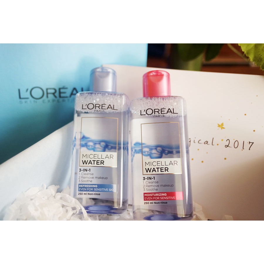 (Hàng Mới Về) Nước Tẩy Trang Loreal Paris Micellar 3 Trong 1 Chăm Sóc Da Dung Tích 250ml