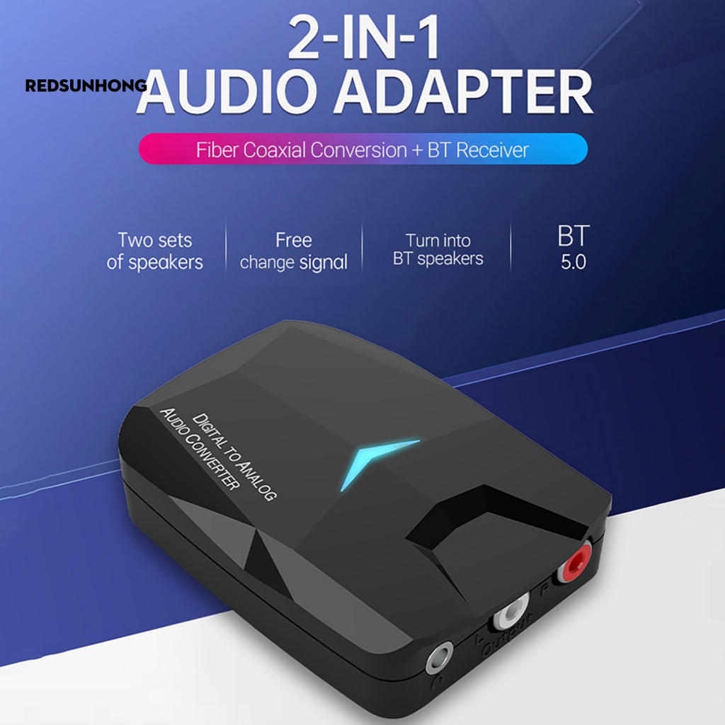Bộ Chuyển Đổi Âm Thanh Kỹ Thuật Số Siêu Nhẹ Sang Analog Kết Nối Bluetooth 5.0