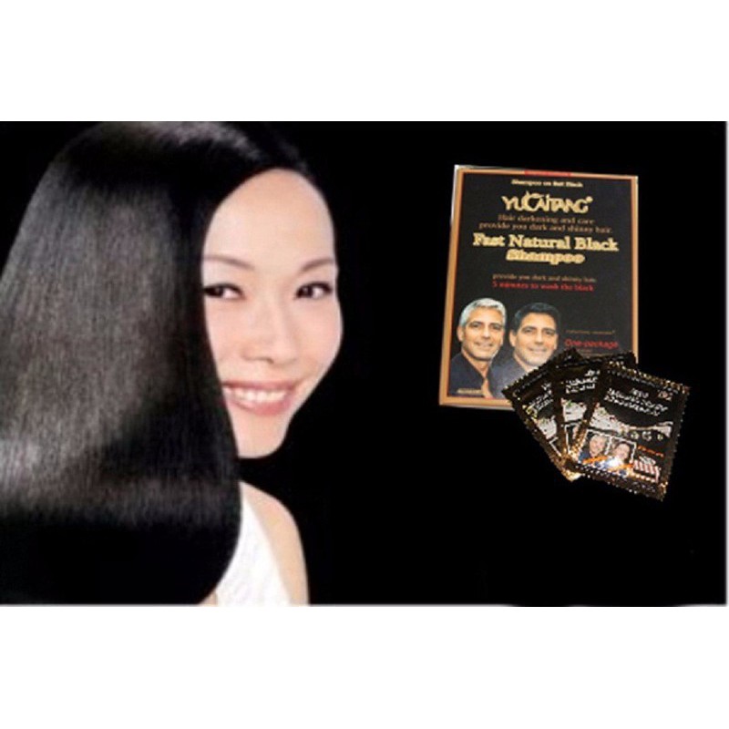 Hộp 10 Gói Dầu Gội Nhuộm Đen Tóc YiCaoTen - Gội Là Đen (Hộp 10 Gói Có Kèm Bao Tay) | BigBuy360 - bigbuy360.vn