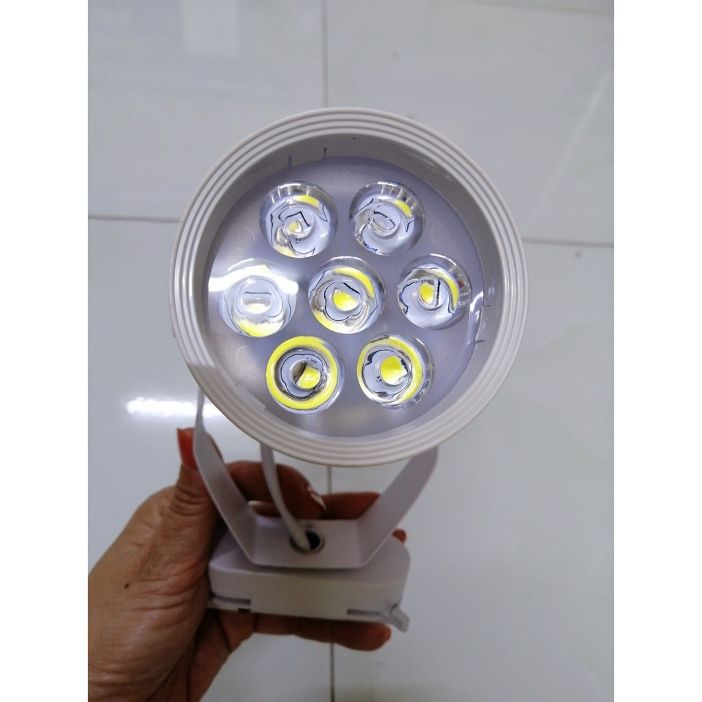 Đèn led rọi thanh ray 12w vỏ trắng  ánh sáng trắng