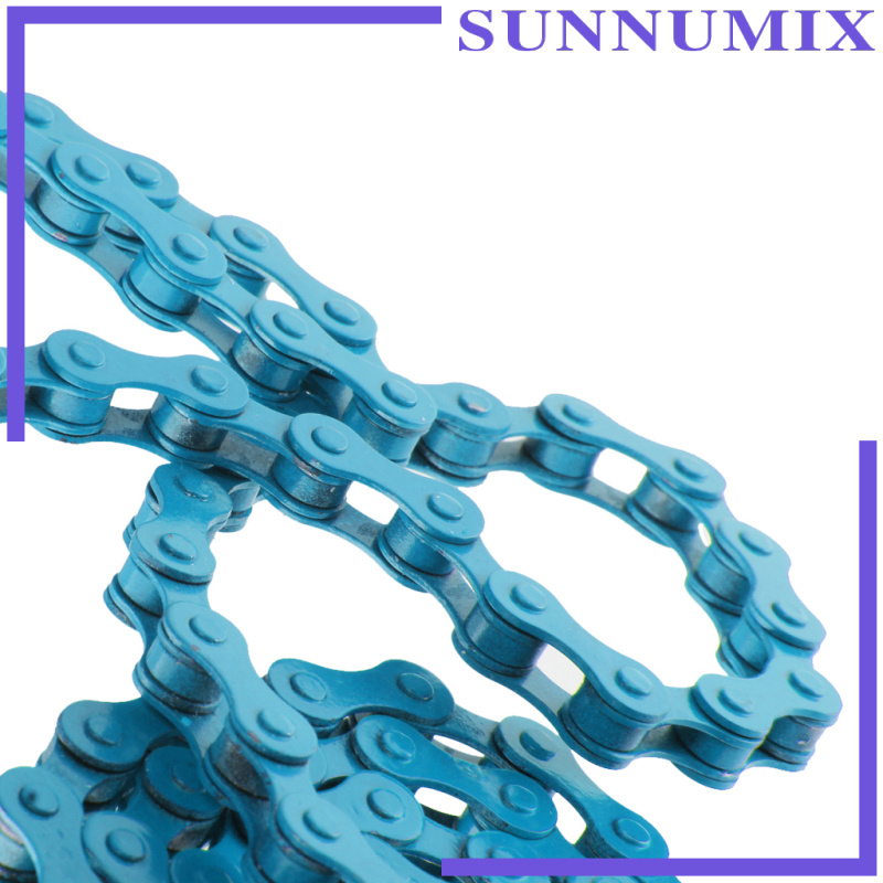 [SUNNIMIX]RED CHAIN SINGLE SPEED BICYCLE CHAIN 1 SPEED GEAR FIXIE FIXED BIKE CHAIN BMX