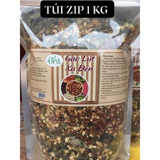 Trà gạo lứt xạ đen - túi zip 1kg