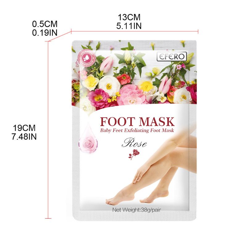 XIXI 1 Cặp Mặt Nạ Chân Chiết Xuất Hoa Hồng Tẩy Tế Bào Chết Dưỡng Ẩm Phục Hồi Da
 | BigBuy360 - bigbuy360.vn