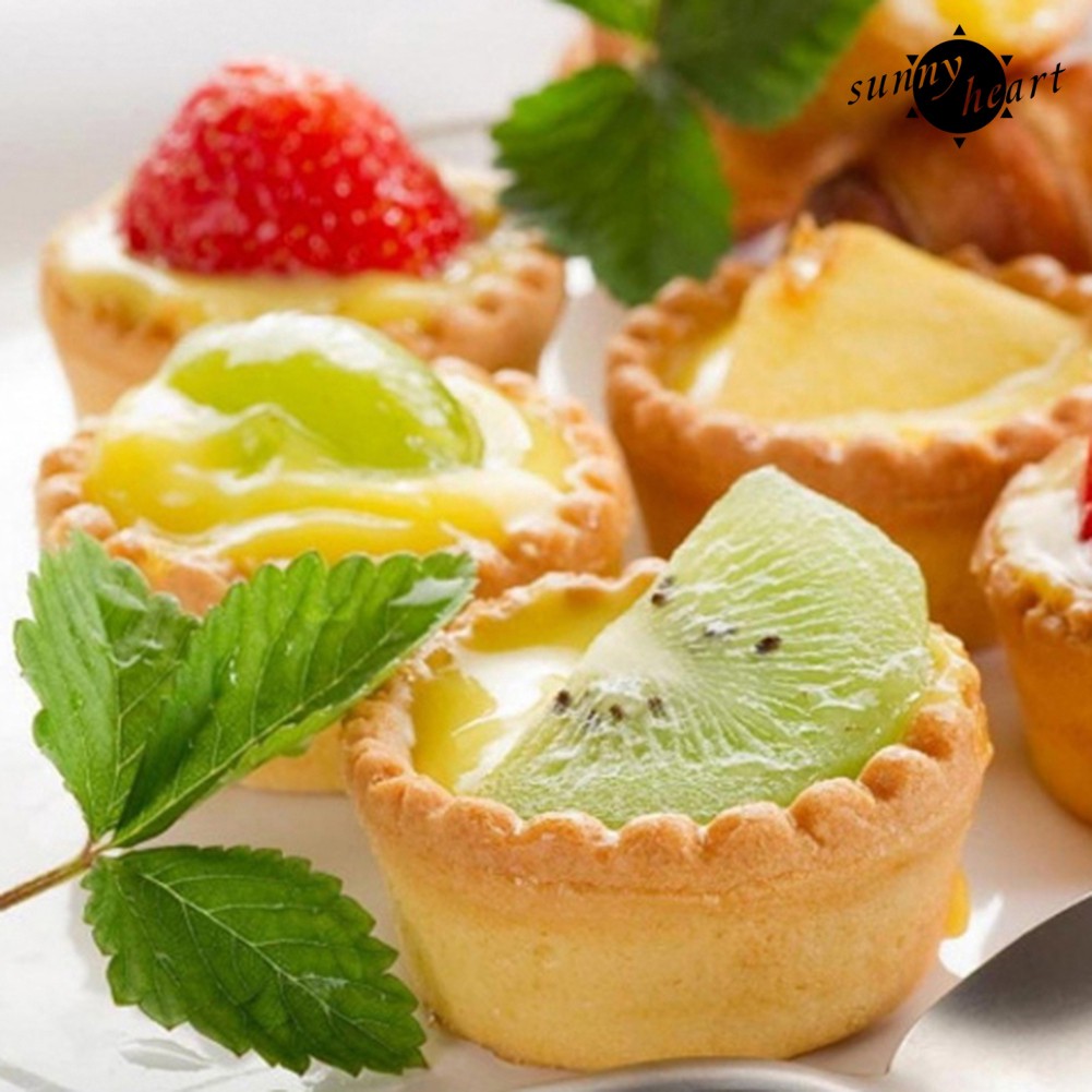 (Hàng Mới Về) Set 10 Khuôn Nhôm Làm Bánh Trứng Tiện Dụng