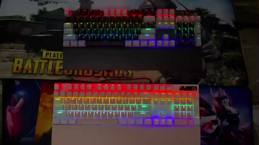 Bàn Phím Cơ Gaming TC 3218 LED RGB tích hợp 20 chế độ màu phím cơ học dây dài 1,5m Kèm Kê Tay Full Size Blue Switch | BigBuy360 - bigbuy360.vn