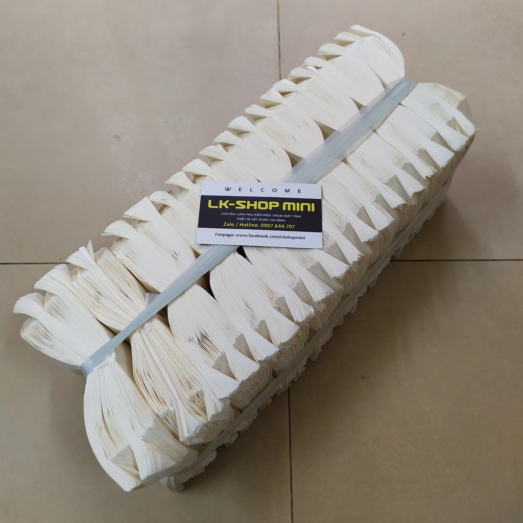 100 túi giấy màu trắng 12x15 đựng thức ăn nhanh