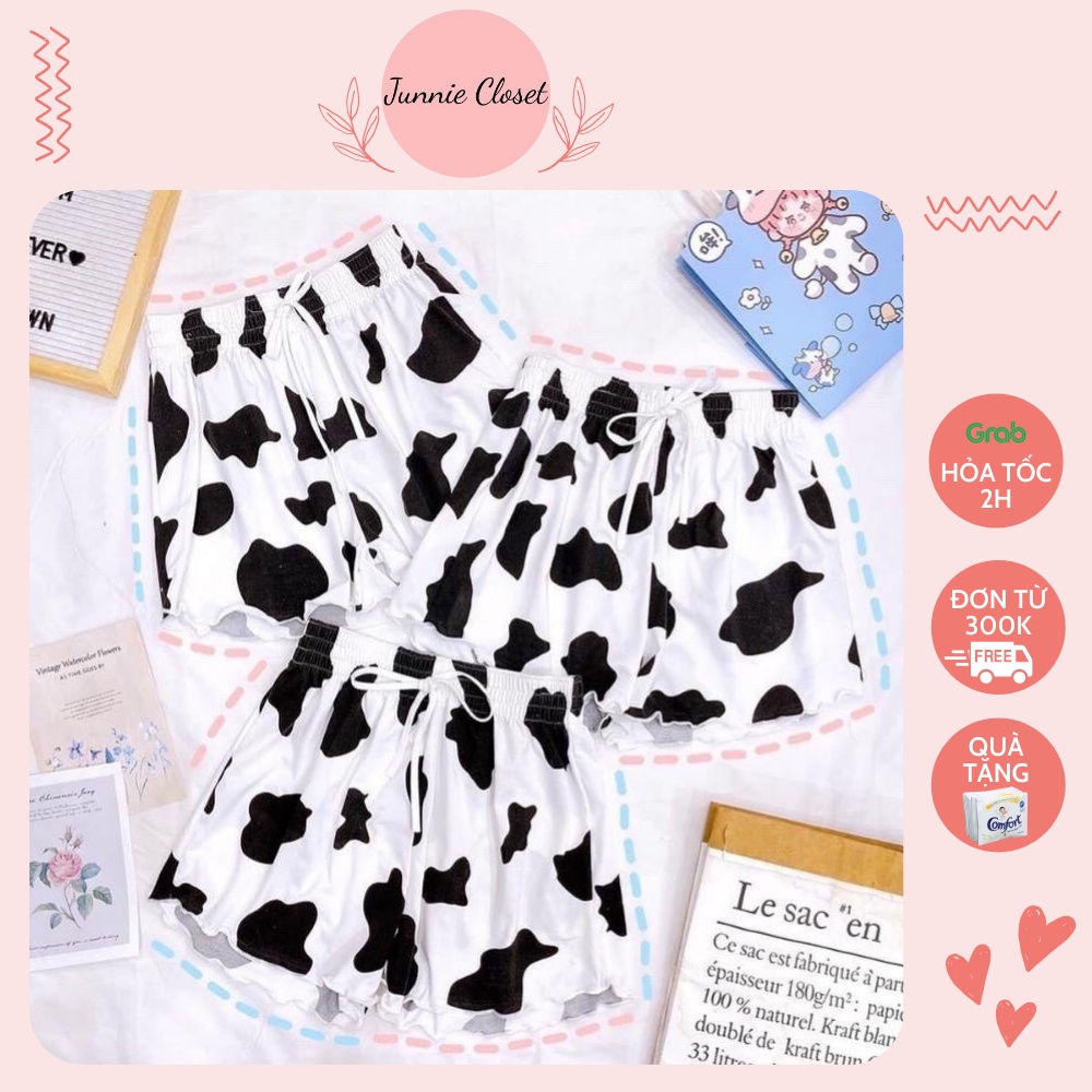[QUÀ TẶNG LÀ CHUN TÓC NHIỀU MÀU NỮ TÍNH DAI DẺO MỀM] Quần short nữ mặc nhà cotton,Quần đùi nữ mặc nhà cotton