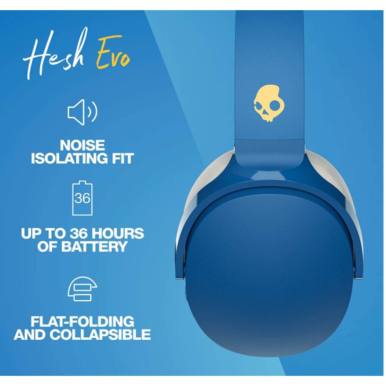 Tai Nghe Chụp Tai Over Ear - Skullcandy Hesh Evo - Hàng Chính Hãng