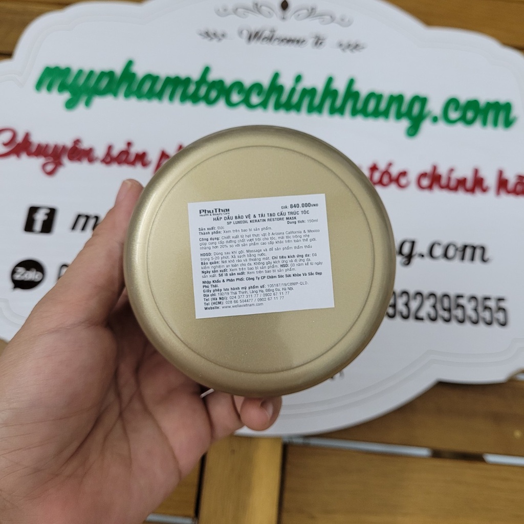 GỘI MẶT NẠ SP LUXEOIL KERATIN RESTORE MASK 200ML/ 150ML